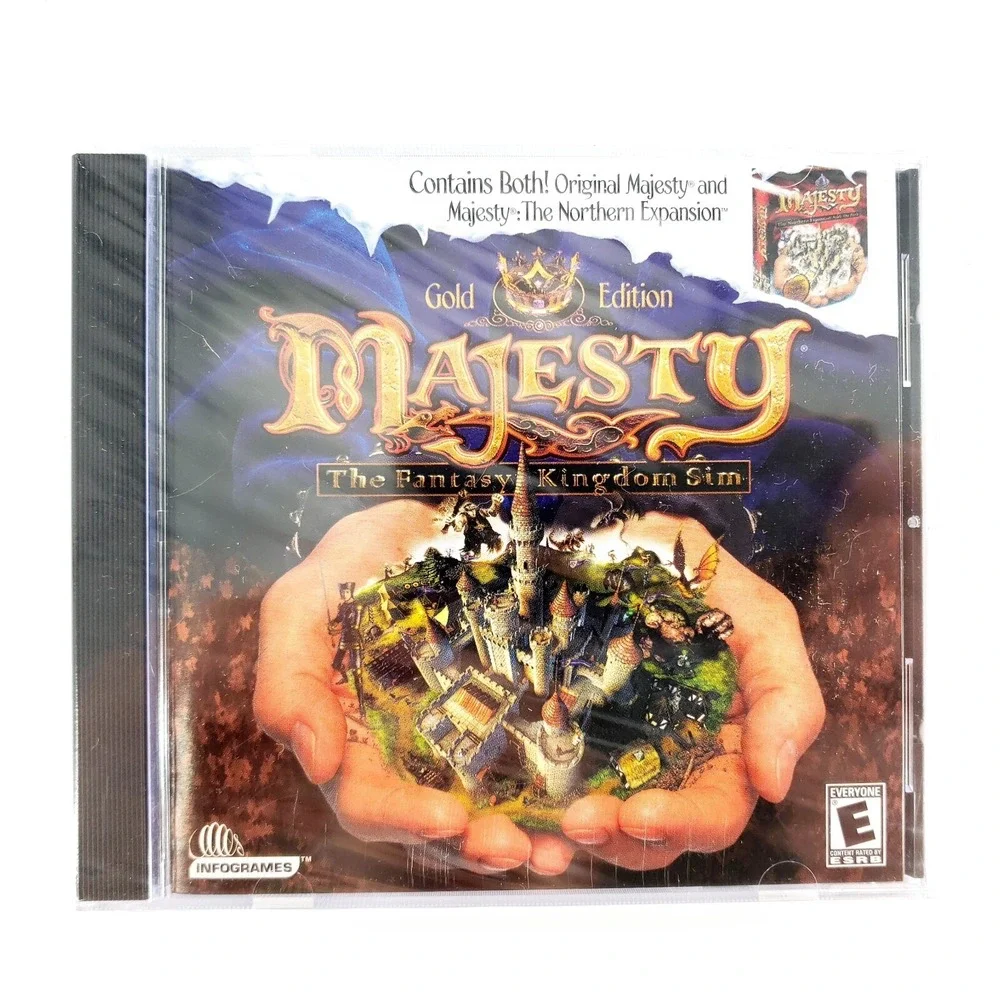 Majesty: Gold Edition Jewel Case (PC, 2002) w/ Manual Brand New Factory Sealed